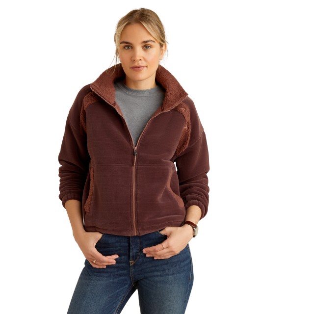 Ariat Women's Lafayette Full Zip Fleece (Marron)