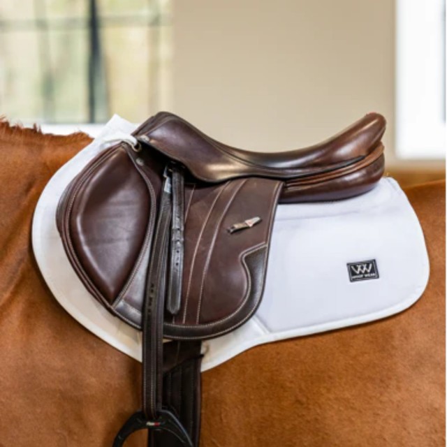 Woof Wear Elite Comfort Plus Close Contact Saddlepad (White)
