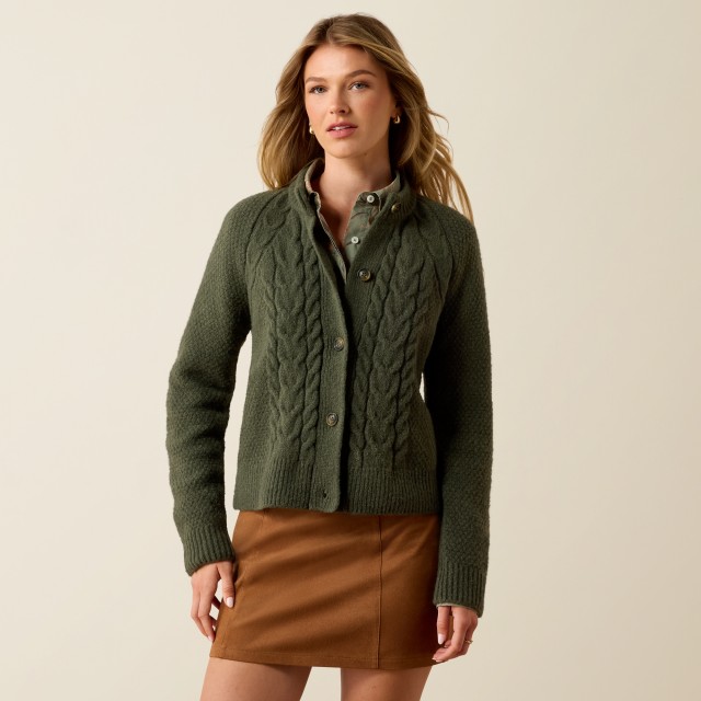 Ariat Womens Brackenwood Sweater (Thyme)