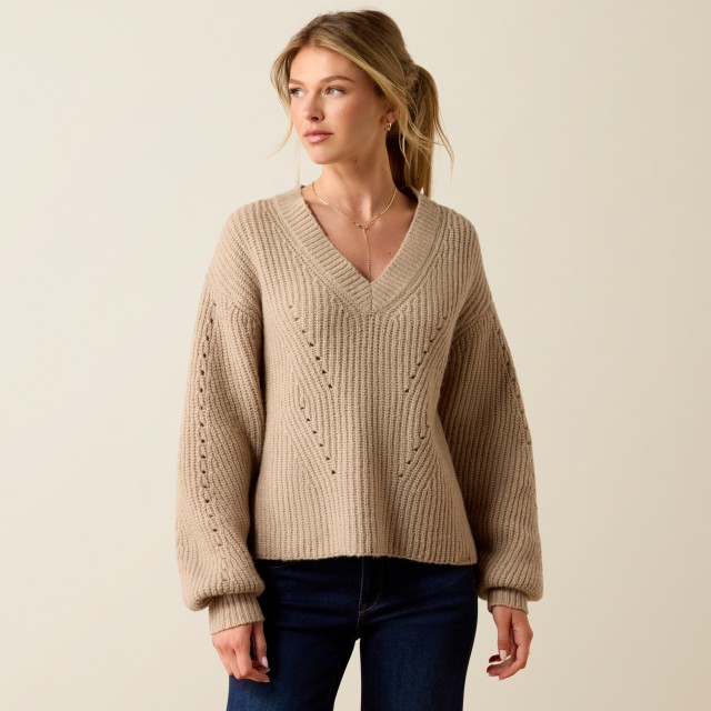 Ariat Womens Blaydon Sweater (Oatmeal)
