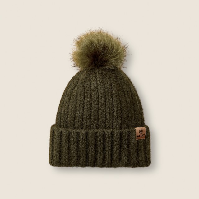 Ariat Womens Chilton Beanie (Olive)