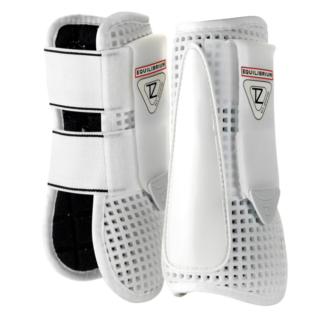 Equilibrium Tri-Zone Open Fronted Tendon Boots (White)