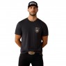 Ariat Mens American Bison Short Sleeve T Shirt (Charcoal Heather)