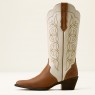 Ariat Women's Heritage Blossom J Toe Western Boot (Wheat Brown/Bright Cream)